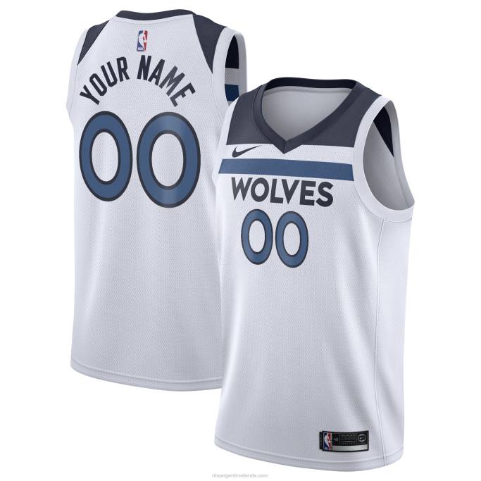 NBA 0F6D8384 Minnesota Timberwolves Nike White Swingman camiseta personalizada