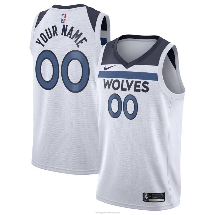 NBA 0F6D8384 Minnesota Timberwolves Nike White Swingman camiseta personalizada