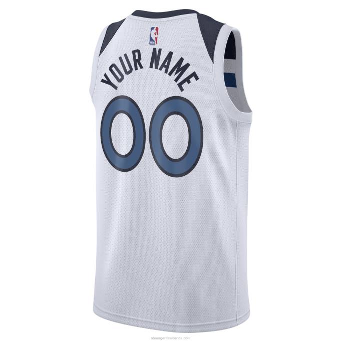 NBA 0F6D8384 Minnesota Timberwolves Nike White Swingman camiseta personalizada