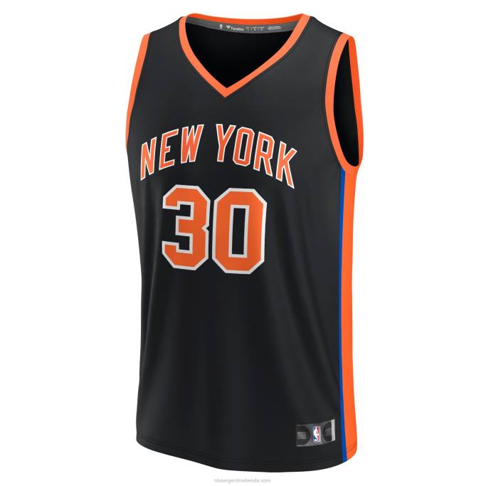 NBA 0F6D103 camiseta new york knicks julius randle negra fastbreak
