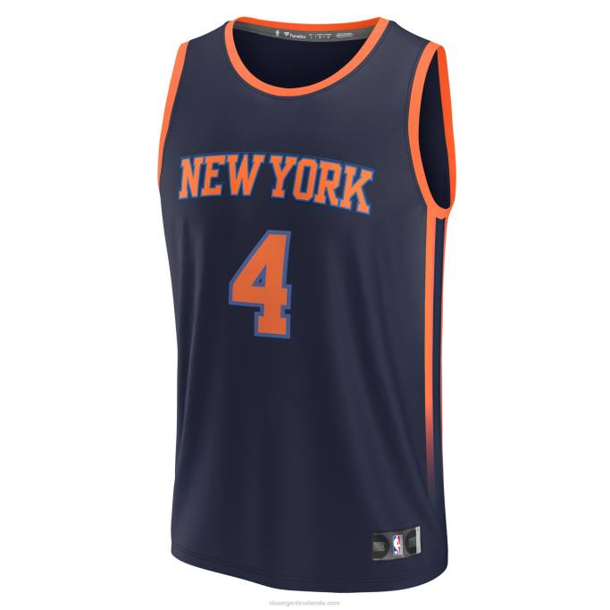 NBA 0F6D2111 réplica de camiseta de los new york knicks derrick rose azul marino fast break