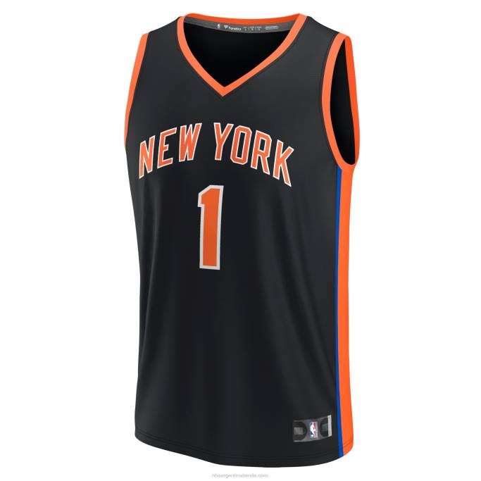 NBA 0F6D2141 camiseta new york knicks obi toppin negro fastbreak