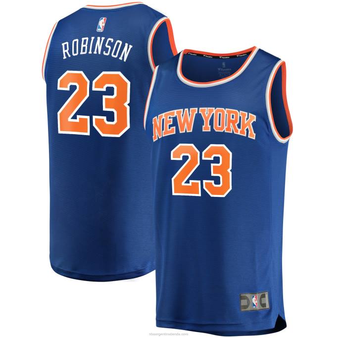 NBA 0F6D2584 New York Knicks Mitchell Robinson Royal Fast Break réplica playera de jugador