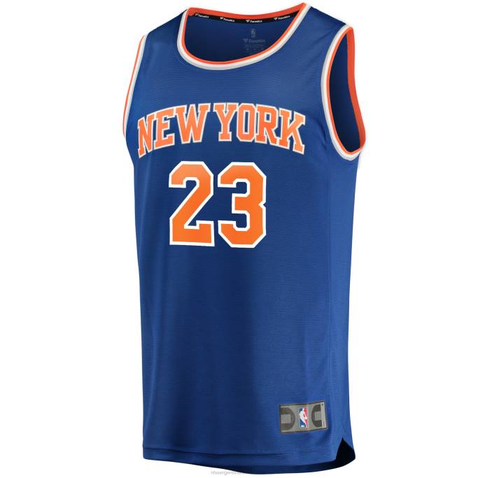 NBA 0F6D2584 New York Knicks Mitchell Robinson Royal Fast Break réplica playera de jugador