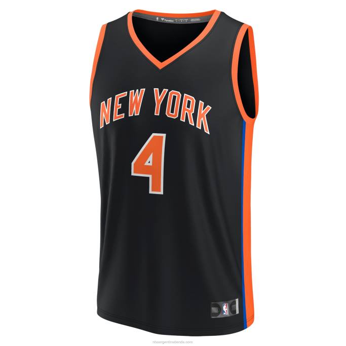 NBA 0F6D295 camiseta new york knicks derrick rose negra fastbreak