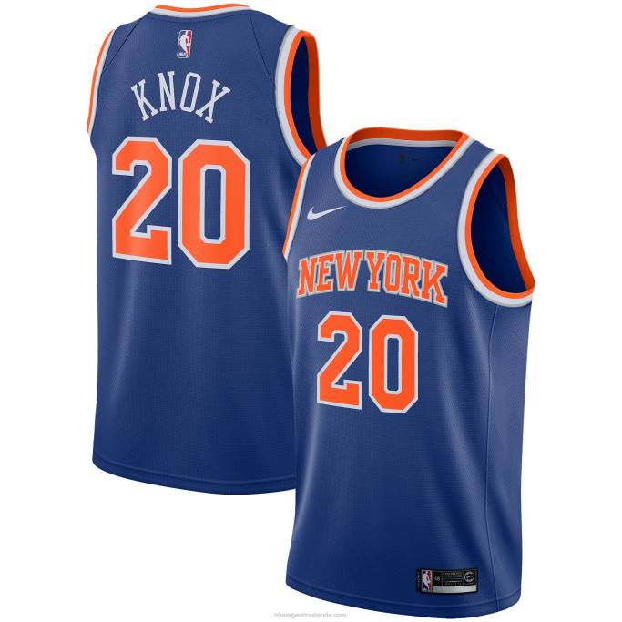 NBA 0F6D3344 camiseta new york knicks kevin knox nike azul swingman