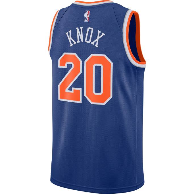 NBA 0F6D3344 camiseta new york knicks kevin knox nike azul swingman