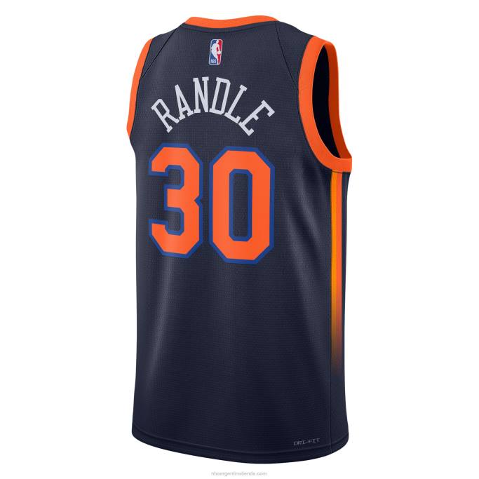 NBA 0F6D3739 julius randle nueva york knicks jordan marca azul marino swingman jersey