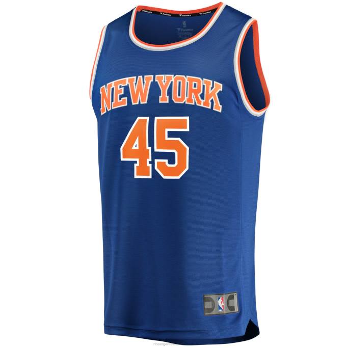 NBA 0F6D5553 camiseta réplica de los new york knicks jericho sims blue fast break