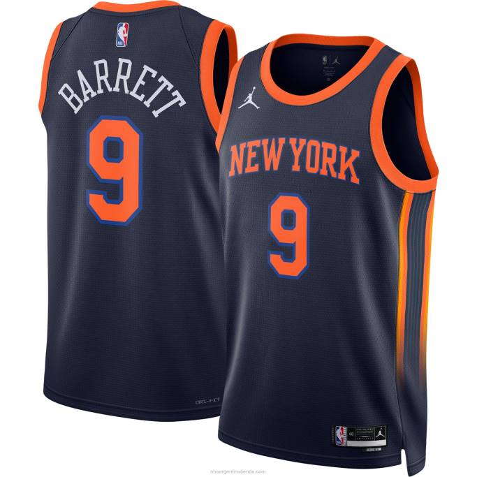 NBA 0F6D621 camiseta de los new york knicks rj barrett jordan brand azul marino swingman