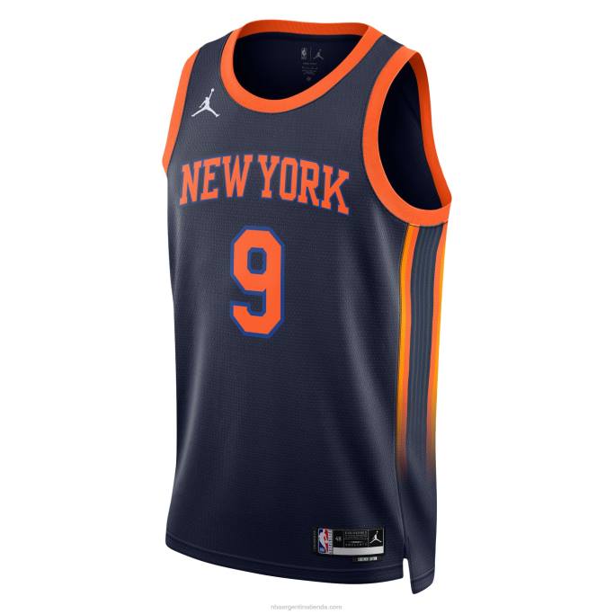 NBA 0F6D621 camiseta de los new york knicks rj barrett jordan brand azul marino swingman
