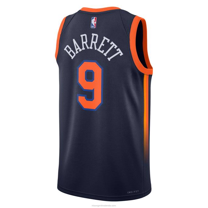 NBA 0F6D621 camiseta de los new york knicks rj barrett jordan brand azul marino swingman
