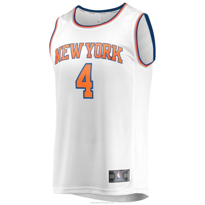 NBA 0F6D683 camiseta réplica de los new york knicks derrick rose blanca fast break