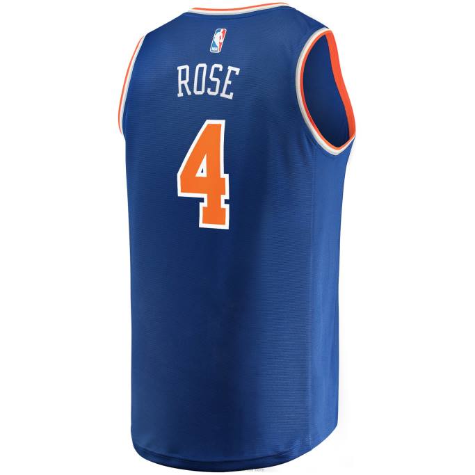 NBA 0F6D7526 camiseta réplica de los new york knicks derrick rose azul fast break