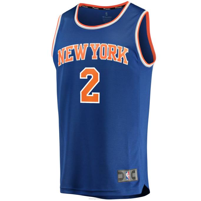 NBA 0F6D8228 camiseta réplica de los new york knicks miles mcbride azul fast break