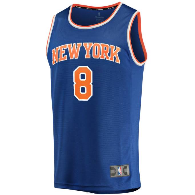 NBA 0F6D8406 camiseta réplica de los new york knicks kemba walker azul fast break