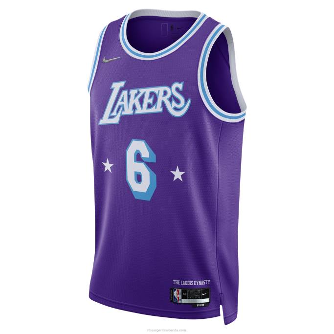 NBA 0F6D1431 camiseta los angeles lakers lebron james nike swingman morado