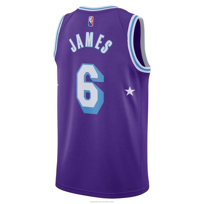 NBA 0F6D1431 camiseta los angeles lakers lebron james nike swingman morado