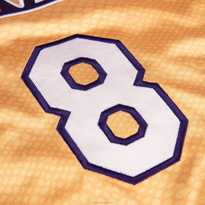 NBA 0F6D1924 Los angeles lakers kobe bryant mitchell & ness jersey auténtico reversible dorado/púrpura