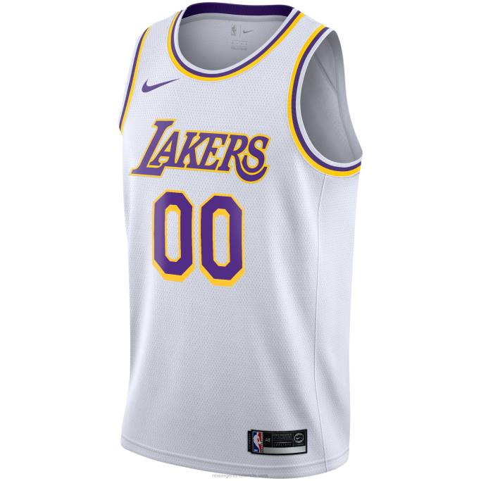 NBA 0F6D2041 Los angeles lakers nike blanco swingman camiseta personalizada