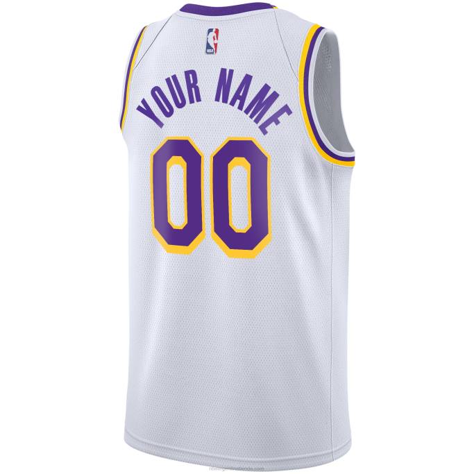 NBA 0F6D2041 Los angeles lakers nike blanco swingman camiseta personalizada