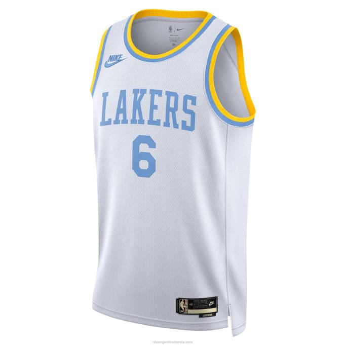 NBA 0F6D25 camiseta los angeles lakers lebron james nike swingman blanca