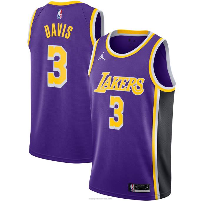NBA 0F6D260 los angeles lakers anthony davis jordan marca púrpura swingman jersey