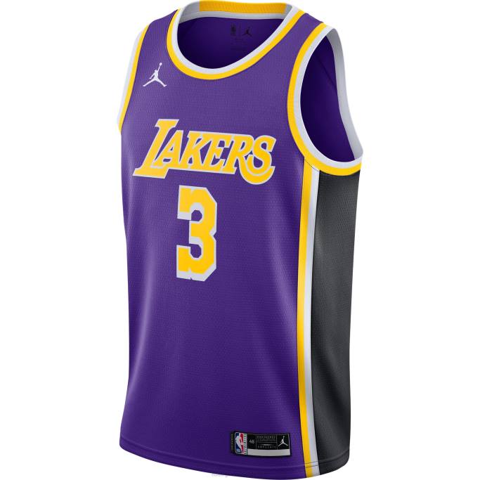 NBA 0F6D260 los angeles lakers anthony davis jordan marca púrpura swingman jersey