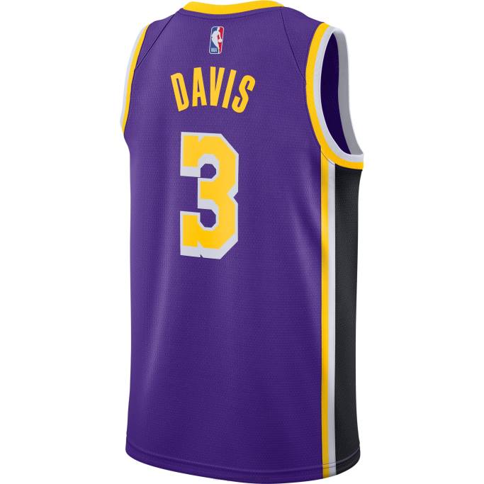 NBA 0F6D260 los angeles lakers anthony davis jordan marca púrpura swingman jersey
