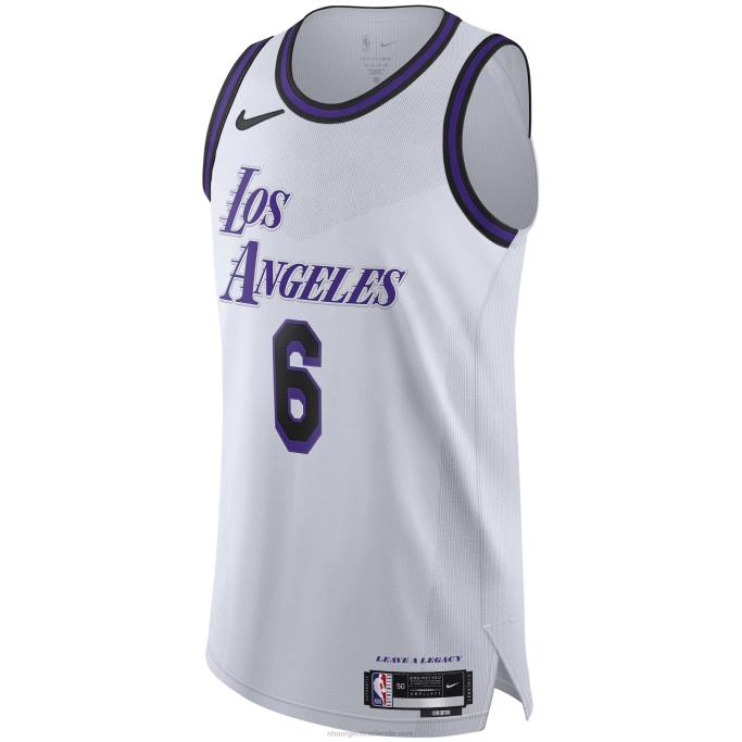 NBA 0F6D261 camiseta los angeles lakers lebron james nike blanco autentico