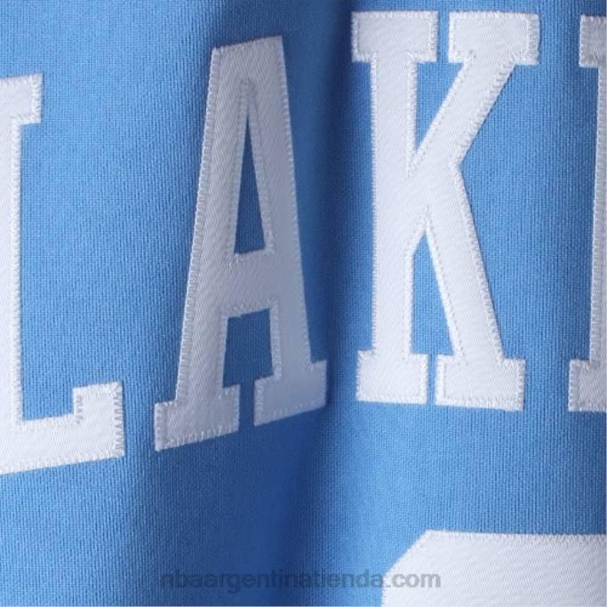 NBA 0F6D2765 Los angeles lakers kobe bryant mitchell & ness camiseta azul claro # 8 auténtico