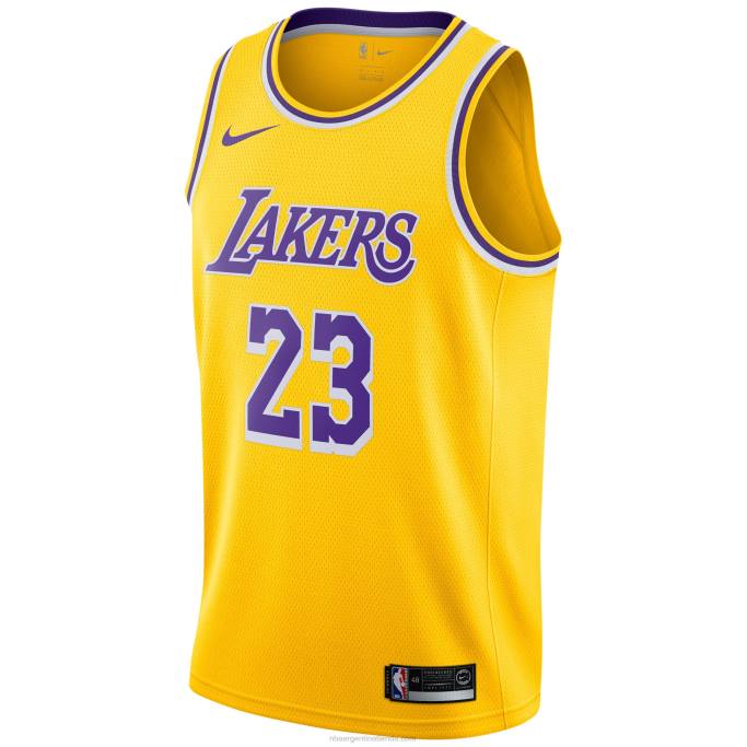 NBA 0F6D3630 Los angeles lakers lebron james nike oro swingman jugador camiseta