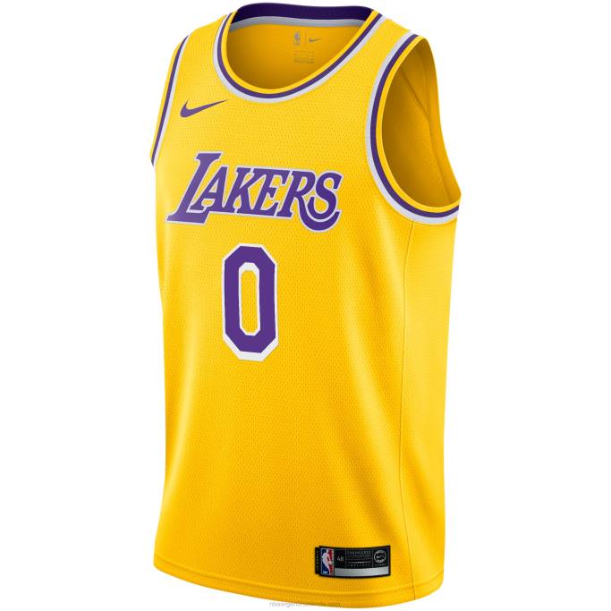 NBA 0F6D3897 los angeles lakers russell westbrook nike oro swingman jugador camiseta