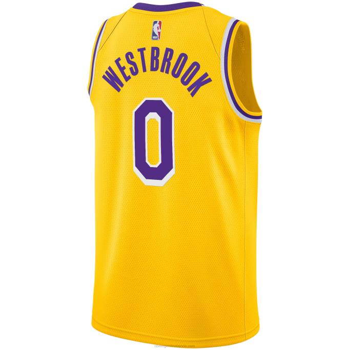 NBA 0F6D3897 los angeles lakers russell westbrook nike oro swingman jugador camiseta