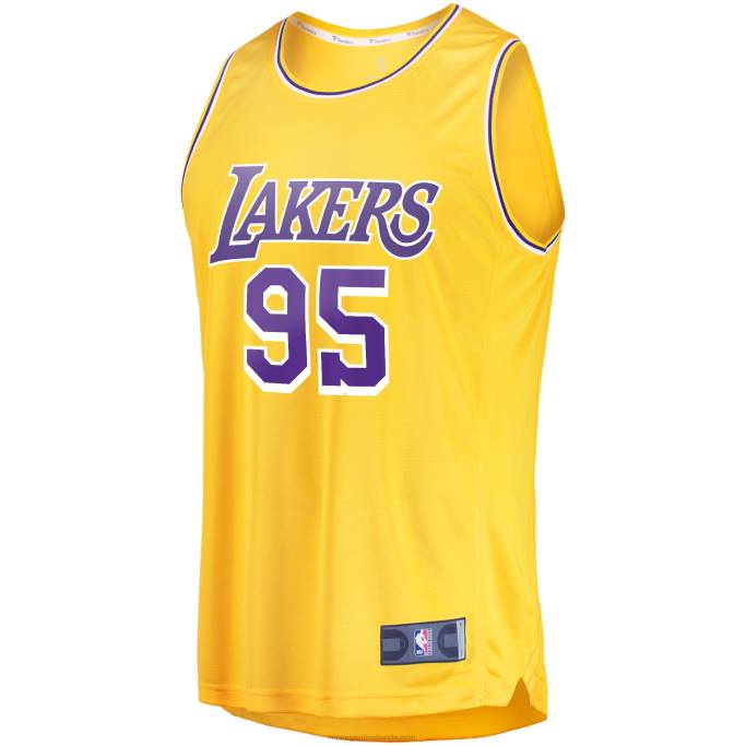 NBA 0F6D5712 los angeles lakers juan toscano-anderson oro fast break replica jersey