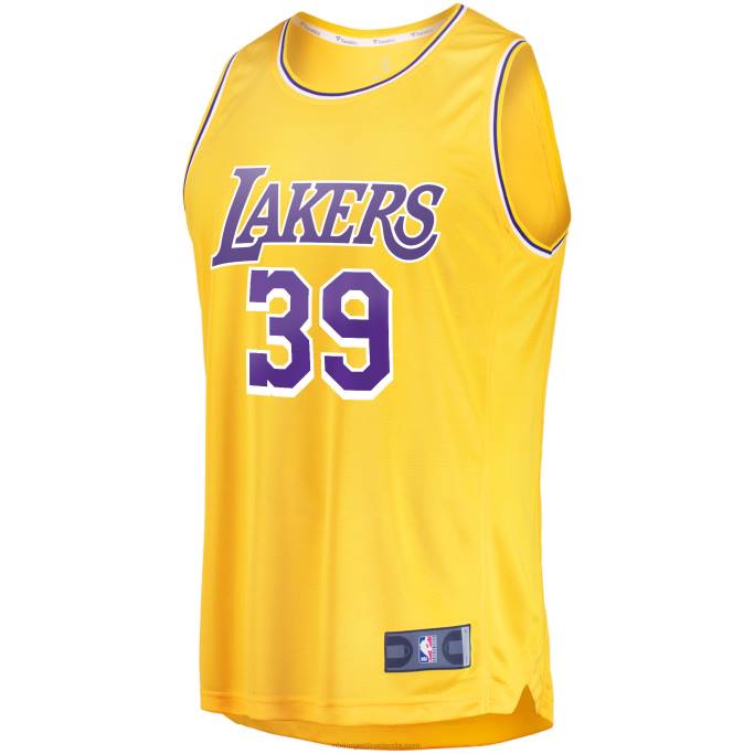 NBA 0F6D5843 los angeles lakers dwight howard oro fast break replica jersey