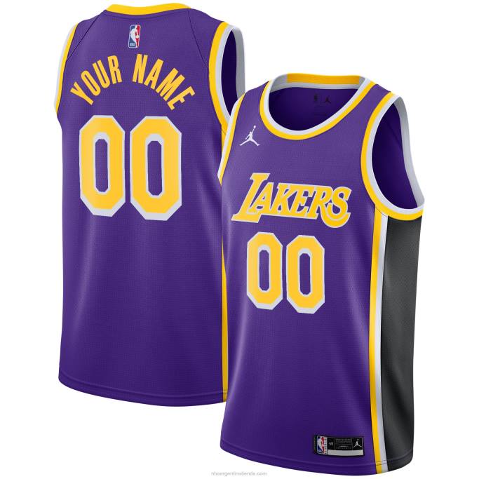 NBA 0F6D6317 los angeles lakers jordan marca púrpura swingman personalizado jersey