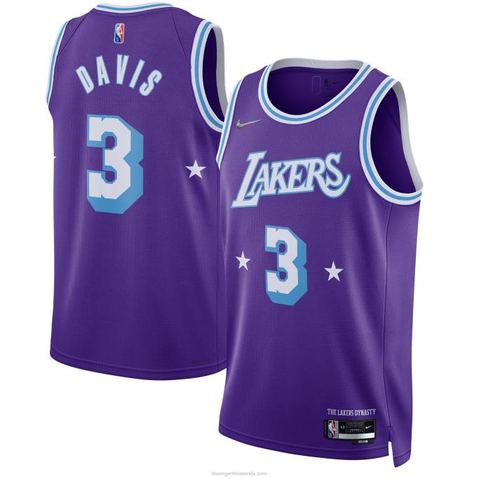 NBA 0F6D6545 camiseta los angeles lakers anthony davis nike swingman morado