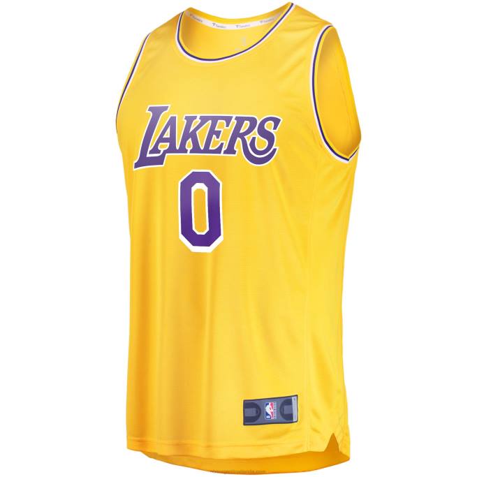 NBA 0F6D6638 los angeles lakers russell westbrook oro fast break player jersey