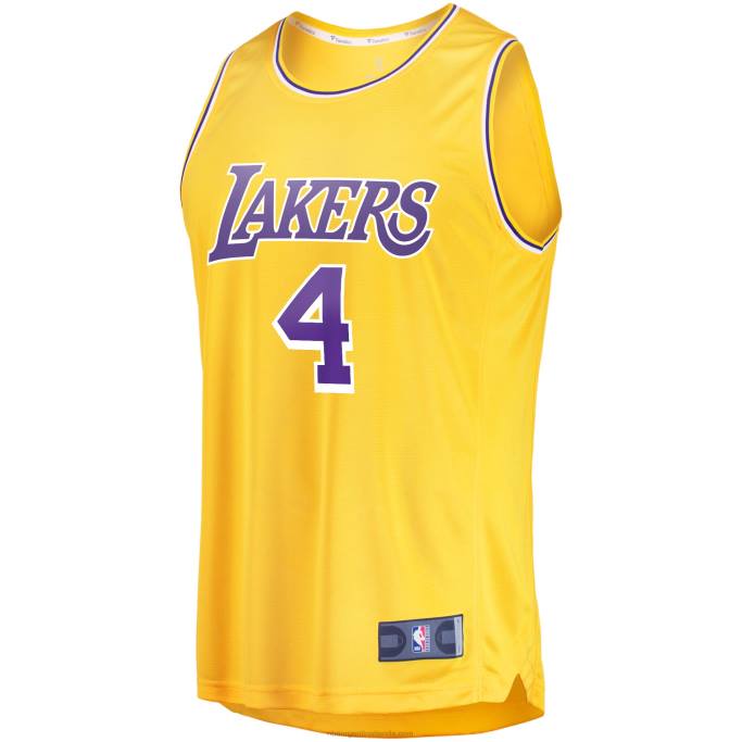 NBA 0F6D6679 Réplica de camiseta dorada de lonnie walker de los angeles lakers