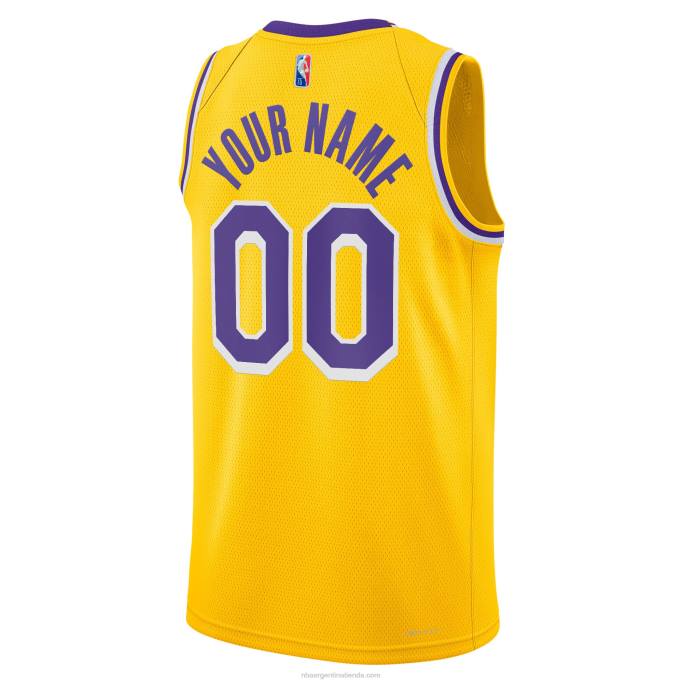 NBA 0F6D695 Los angeles lakers nike oro diamante swingman camiseta personalizada