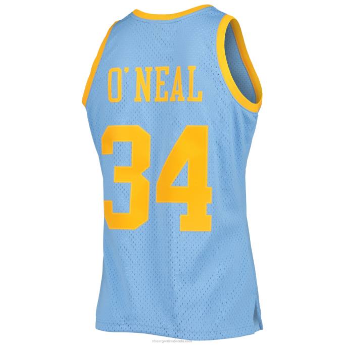 NBA 0F6D774 los angeles lakers shaquille o'neal mitchell & ness polvo azul hardwood classics swingman jersey
