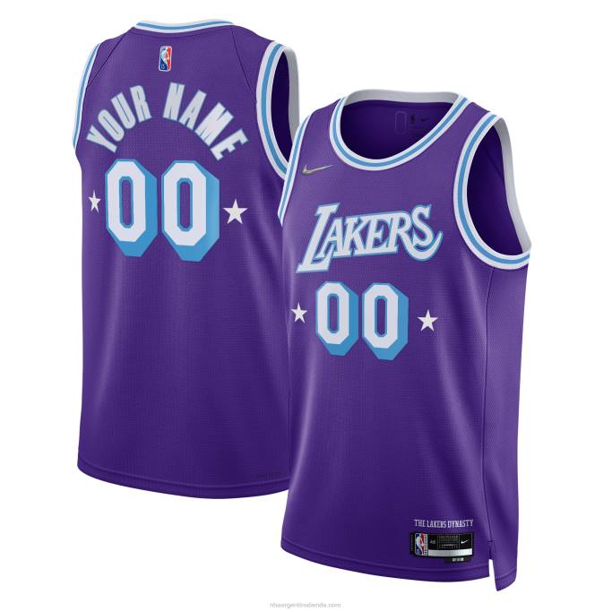 NBA 0F6D96 Los angeles lakers nike púrpura swingman camiseta personalizada