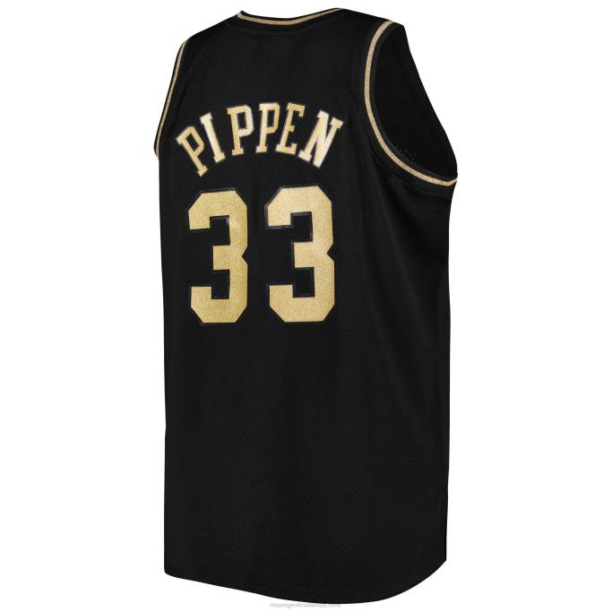 NBA 0F6D1169 los toros de chicago scottie pippen mitchell & ness negro grande y alto clásico de madera dura jersey swingman