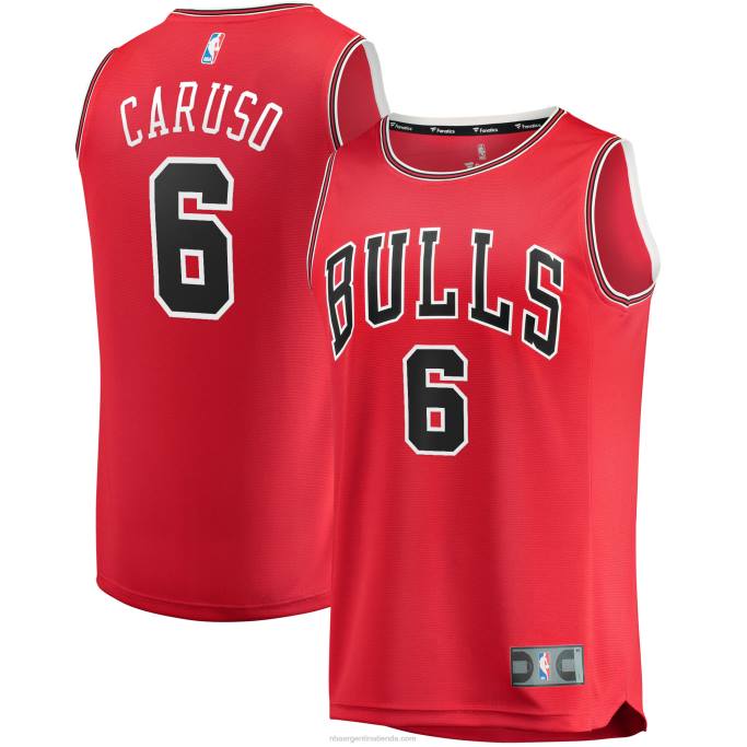 NBA 0F6D1486 réplica de camiseta roja de alex caruso de los toros de chicago