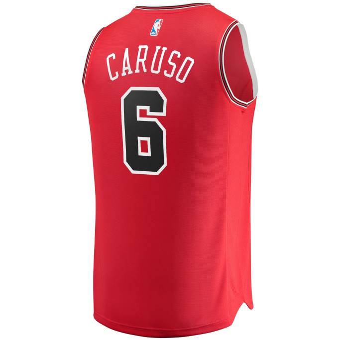 NBA 0F6D1486 réplica de camiseta roja de alex caruso de los toros de chicago