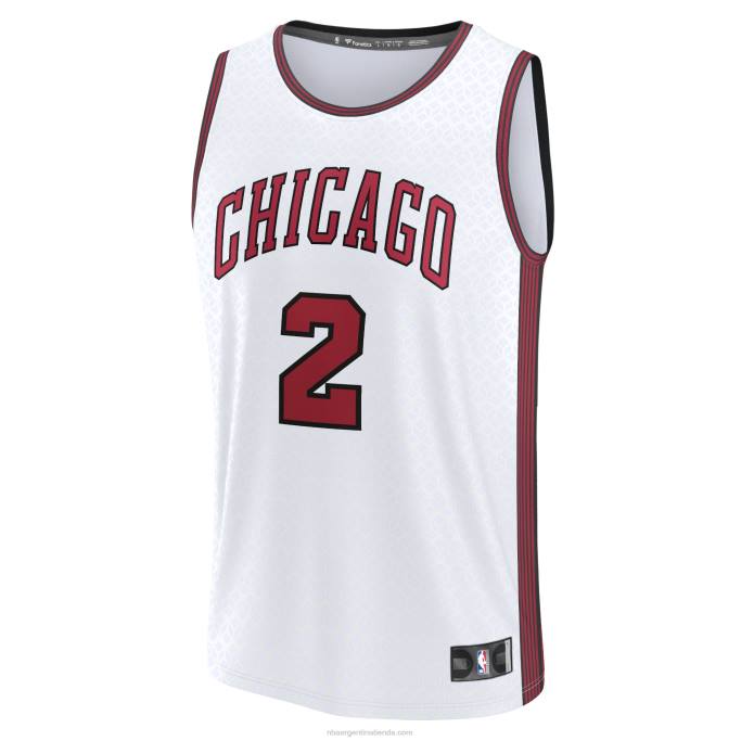 NBA 0F6D1696 chicago bulls lonzo ball blanco fastbreak jersey