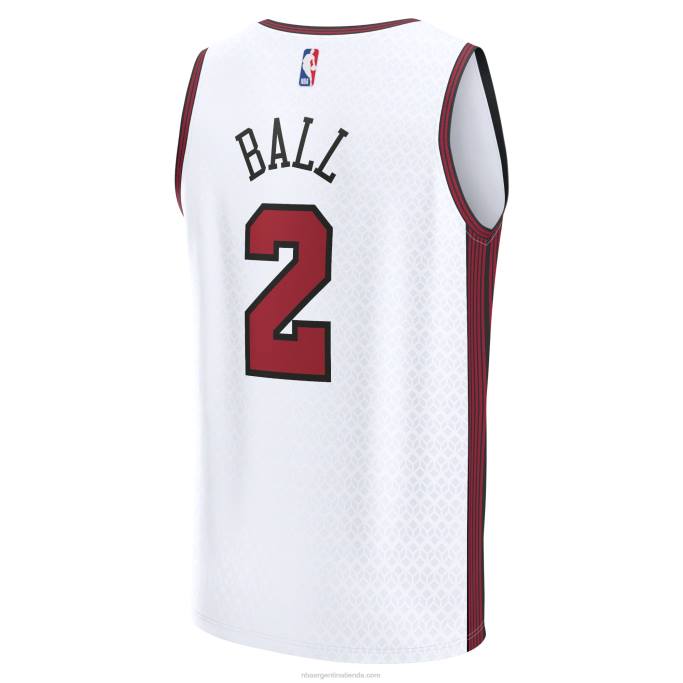 NBA 0F6D1696 chicago bulls lonzo ball blanco fastbreak jersey