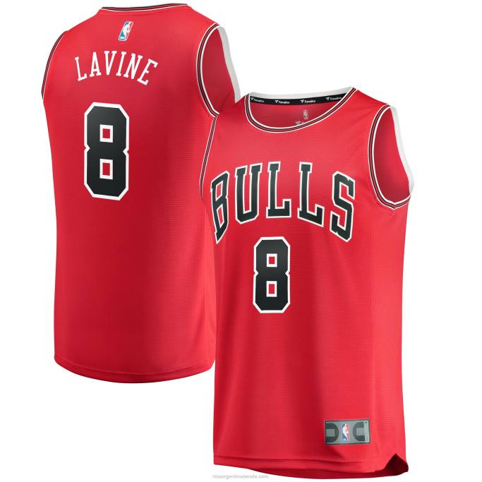NBA 0F6D215 réplica de camiseta roja de los toros de chicago zach lavine fast break
