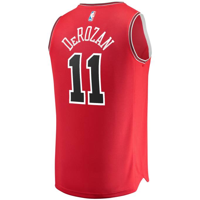 NBA 0F6D224 chicago bulls demar derozan rojo fast break réplica jugador jersey